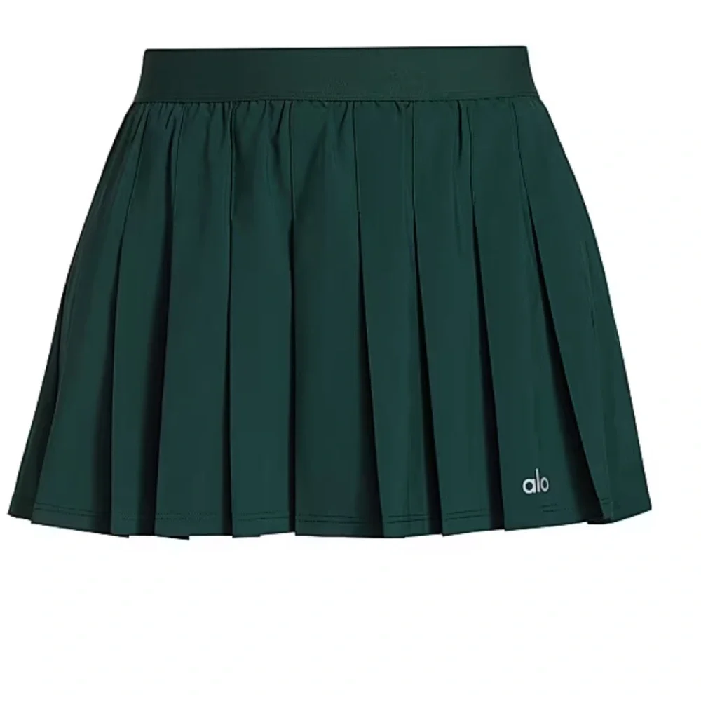 Alo Yoga Varsity Tennis Skirt in Midnight Green Medium - Picture 6 of 12